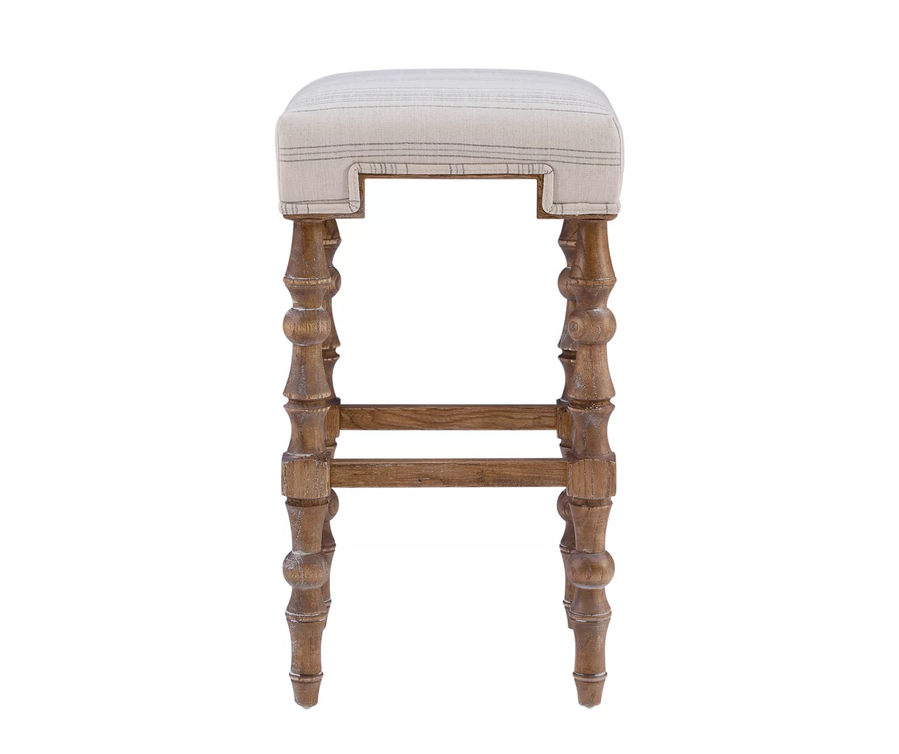 Chilton Brown Striped Backless Bar Stool 7 Chilton Brown Striped Backless Bar Stool - Image 5