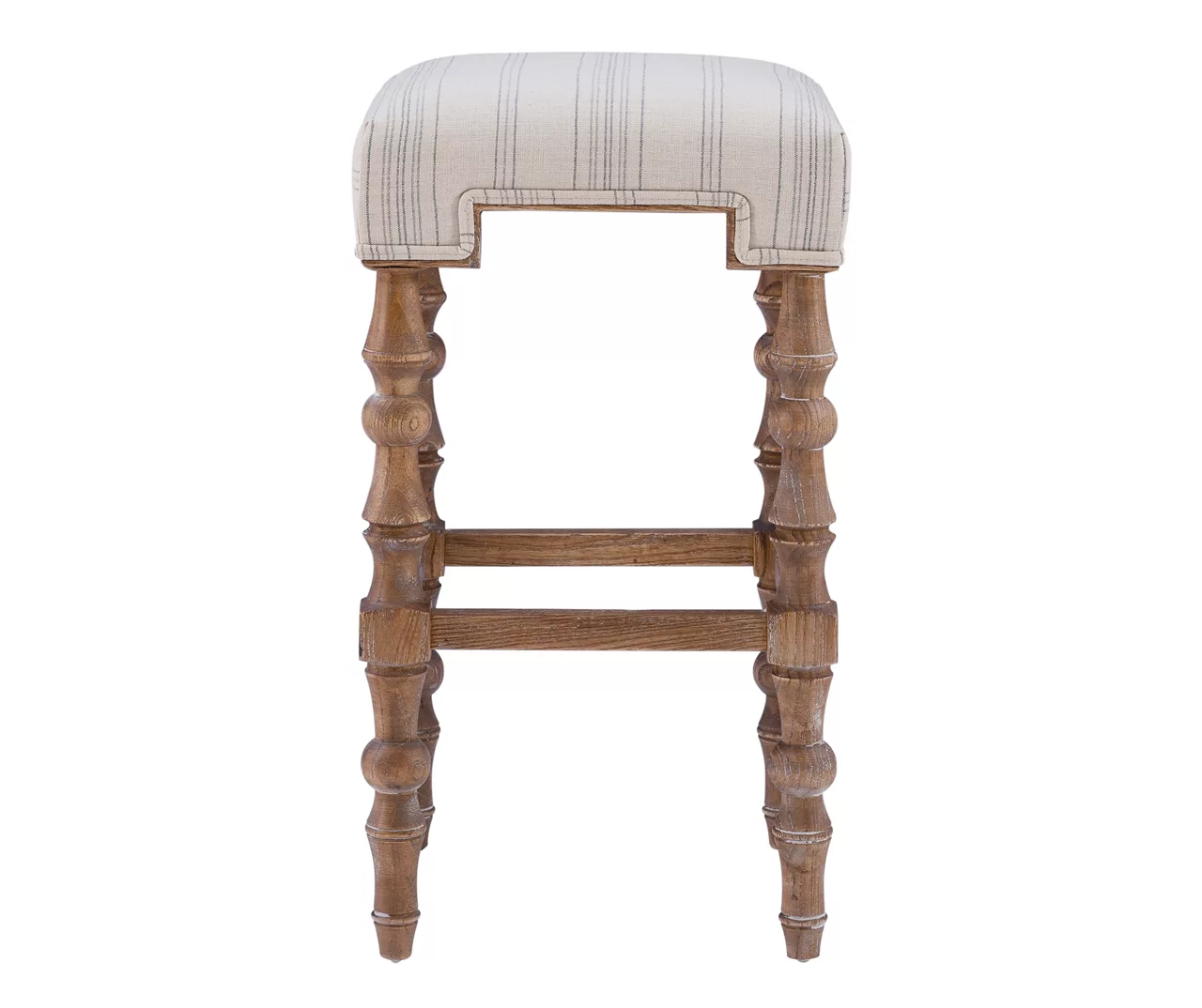 Chilton Brown Striped Backless Bar Stool 8 Chilton Brown Striped Backless Bar Stool - Image 6