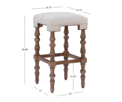 Chilton Brown Striped Backless Bar Stool 17 Chilton Brown Striped Backless Bar Stool -Storage supplies store 810543327 D8 9