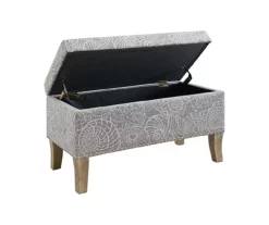 Lisa Seashell Storage Ottoman -Storage supplies store 810543334 5
