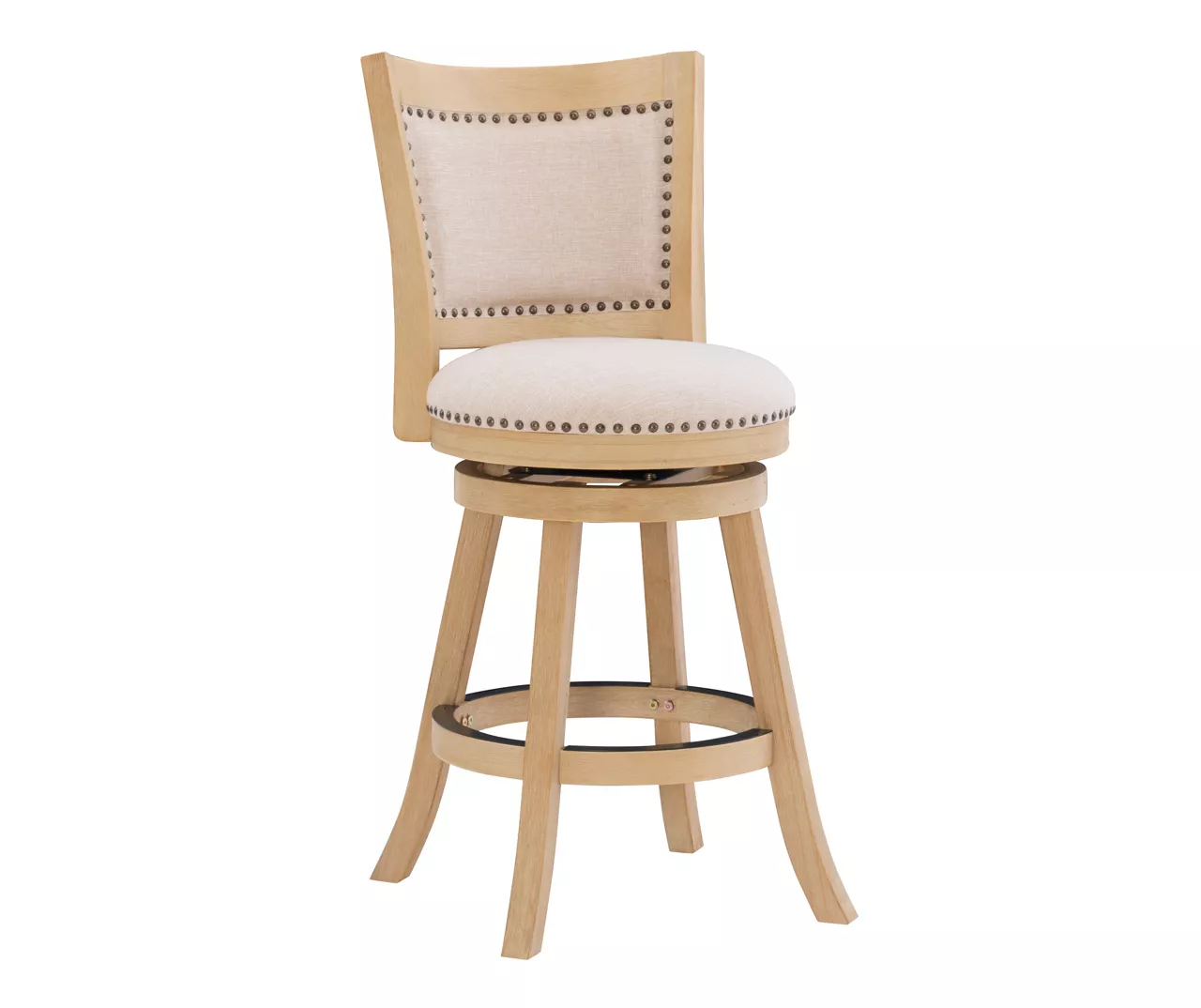 Graham Light Gray Padded Swivel Counter Stool 3 Graham Light Gray Padded Swivel Counter Stool