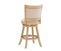 Graham Light Gray Padded Swivel Counter Stool 17 Graham Light Gray Padded Swivel Counter Stool -Storage supplies store 810543337 A0 4