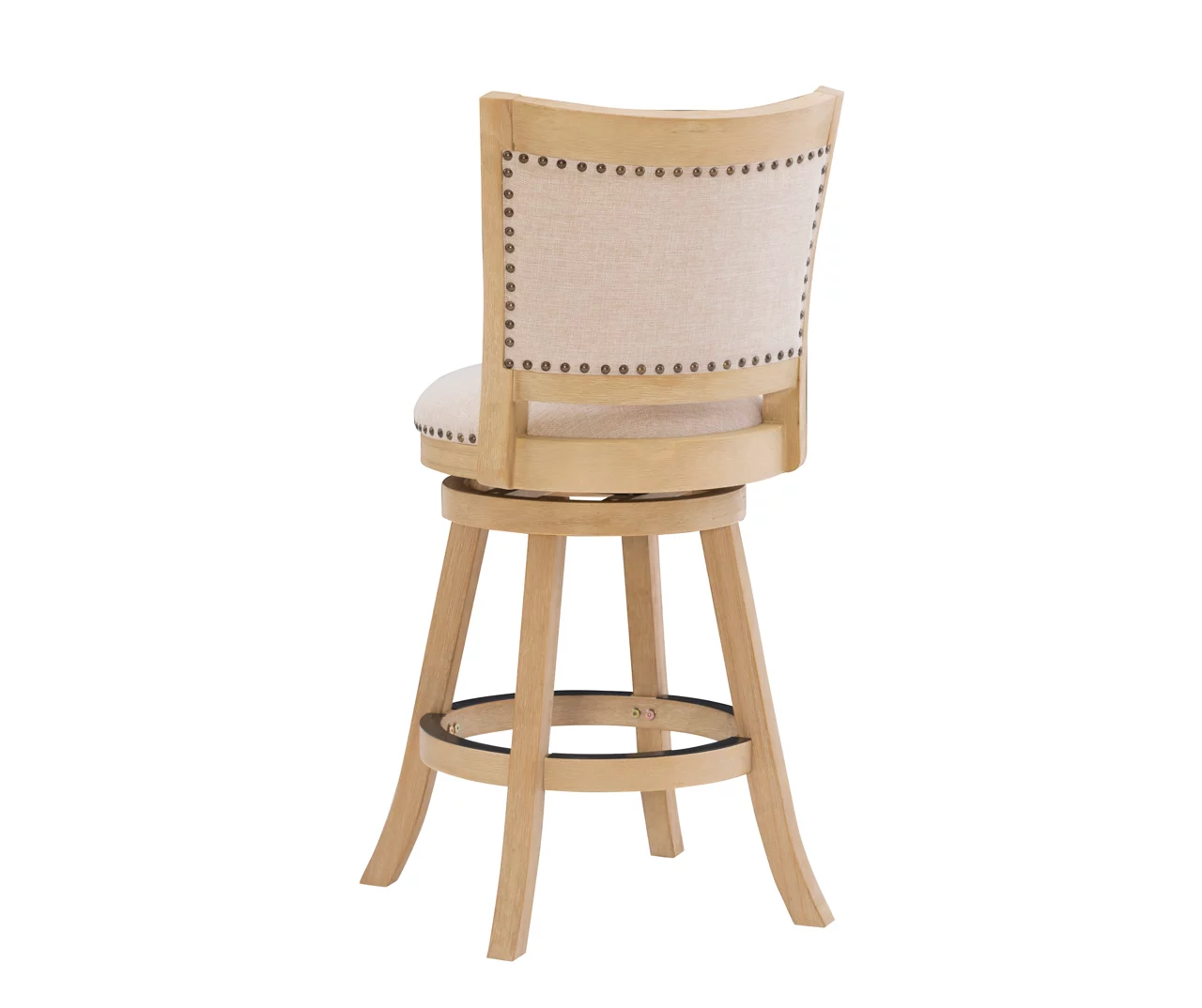 Graham Light Gray Padded Swivel Counter Stool 9 Graham Light Gray Padded Swivel Counter Stool - Image 7