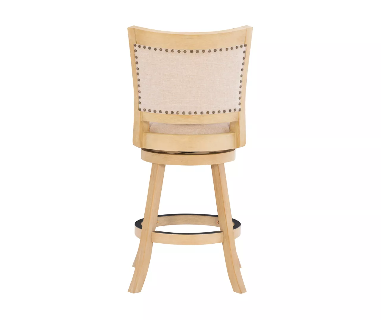 Graham Light Gray Padded Swivel Counter Stool 10 Graham Light Gray Padded Swivel Counter Stool - Image 8