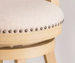 Graham Light Gray Padded Swivel Counter Stool 14 Graham Light Gray Padded Swivel Counter Stool -Storage supplies store 810543337 B8