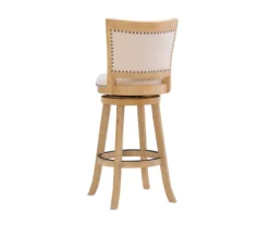 Graham Light Gray Padded Swivel Bar Stool -Storage supplies store 810543338 A0 4