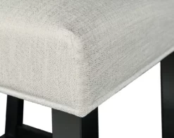 Blaire White Glitz Nailhead Bar Stool -Storage supplies store 810543340 3