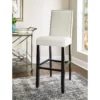 Blaire White Glitz Nailhead Bar Stool -Storage supplies store 810543340 B0