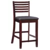 Cary Espresso Ladder Back Counter Stool 2 Cary Espresso Ladder Back Counter Stool -Storage supplies store 810543347 1