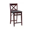37" Tyler Vinyl X-Back Folding Counter Stool -Storage supplies store 810543351 2