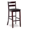 Asher Espresso SoHo Padded Wood Bar Stool -Storage supplies store 810543354 1