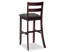 Asher Espresso SoHo Padded Wood Bar Stool -Storage supplies store 810543354 5
