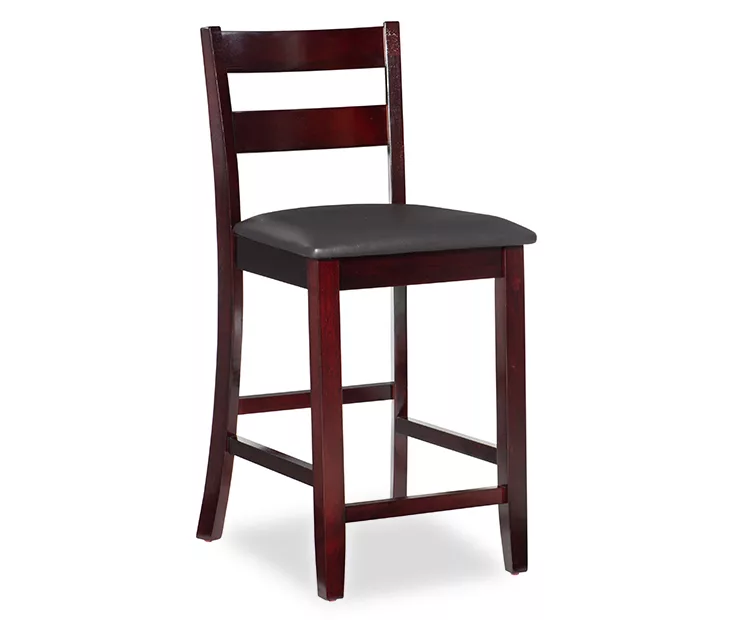 Asher Espresso SoHo Padded Wood Counter Stool 3 Asher Espresso SoHo Padded Wood Counter Stool