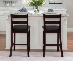 Asher Espresso SoHo Padded Wood Counter Stool 8 Asher Espresso SoHo Padded Wood Counter Stool -Storage supplies store 810543355 2