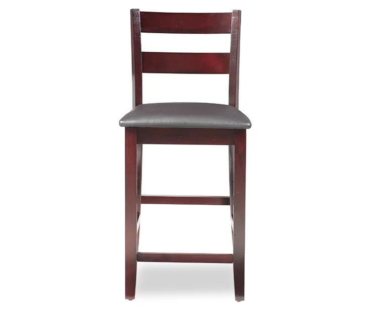 Asher Espresso SoHo Padded Wood Counter Stool 5 Asher Espresso SoHo Padded Wood Counter Stool - Image 3