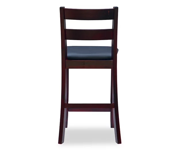 Asher Espresso SoHo Padded Wood Counter Stool 6 Asher Espresso SoHo Padded Wood Counter Stool - Image 4