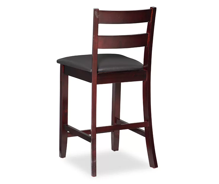 Asher Espresso SoHo Padded Wood Counter Stool 7 Asher Espresso SoHo Padded Wood Counter Stool - Image 5