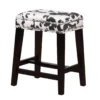 Baldwin White & Black Cow Print Nailhead Counter Stool -Storage supplies store 810543357 2
