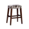 Baldwin Brown Cow Print Nailhead Bar Stool -Storage supplies store 810543359 1