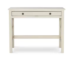 Brynn Antique White Geometric Writing Desk 8 Brynn Antique White Geometric Writing Desk -Storage supplies store 810543367 3