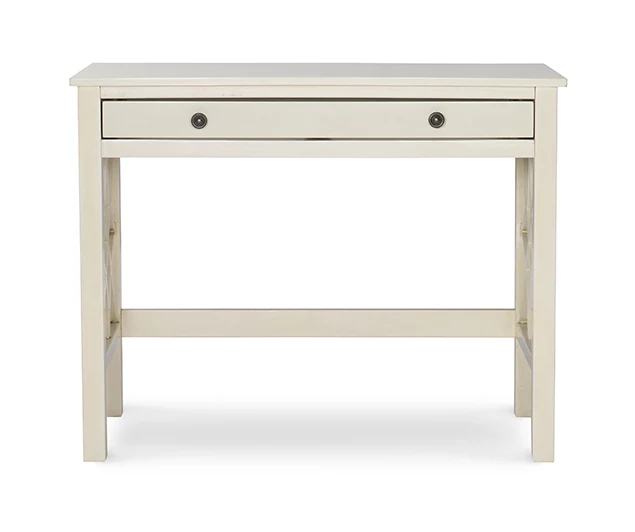 Brynn Antique White Geometric Writing Desk 5 Brynn Antique White Geometric Writing Desk - Image 3