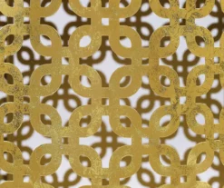 Asher Gold 2-Piece Pierced Metal Nesting Table Set -Storage supplies store 810543376 A8 4