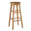 Hue 29" Natural Round Wood Bar Stool 2 Hue 29" Natural Round Wood Bar Stool -Storage supplies store 810543380 1