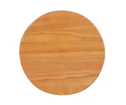 Hue 29" Natural Round Wood Bar Stool -Storage supplies store 810543380 5