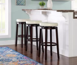 Clea 29" Padded Vinyl Swivel Counter Stool -Storage supplies store 810543391 2