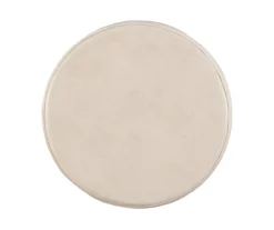 Clea Rice White 24" Padded Vinyl Swivel Counter Stool -Storage supplies store 810543393 A4