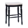 Bristol Black & White Backless Bar Stool 1 Bristol Black & White Backless Bar Stool -Storage supplies store 810543396 A0 1