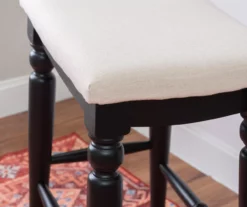 Bristol Black & White Backless Bar Stool -Storage supplies store 810543396 A0 9