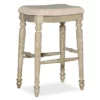 Bristol Whitewash Backless Bar Stool -Storage supplies store 810543397 1
