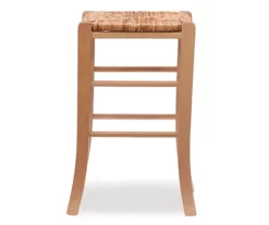 Paris Natural Backless Handwoven Rush Counter Stool, 2-Pack -Storage supplies store 810543409 5
