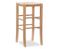 Paris Natural Backless Handwoven Rush Bar Stool, 2-Pack 9 Paris Natural Backless Handwoven Rush Bar Stool, 2-Pack -Storage supplies store 810543412 1