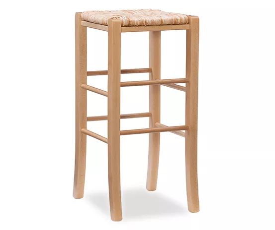 Paris Natural Backless Handwoven Rush Bar Stool, 2-Pack 5 Paris Natural Backless Handwoven Rush Bar Stool, 2-Pack - Image 3