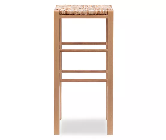 Paris Natural Backless Handwoven Rush Bar Stool, 2-Pack 6 Paris Natural Backless Handwoven Rush Bar Stool, 2-Pack - Image 4