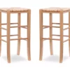 Paris Natural Backless Handwoven Rush Bar Stool, 2-Pack 1 Paris Natural Backless Handwoven Rush Bar Stool, 2-Pack -Storage supplies store 810543412 4
