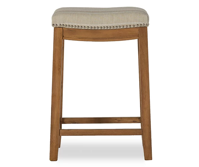 Brooke 26" Backless Nailhead Counter Stool 6 Brooke 26" Backless Nailhead Counter Stool - Image 4