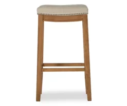 Brooke Natural & Rustic Brown Backless Striped Bar Stool 7 Brooke Natural & Rustic Brown Backless Striped Bar Stool -Storage supplies store 810543422 3