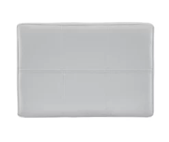 Brooke Gray & Black Faux Leather Backless Padded Bar Stool -Storage supplies store 810543425 A0 4