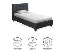 Atwater Living DHP Ryder Linen Upholstered Bed -Storage supplies store 810543644 1