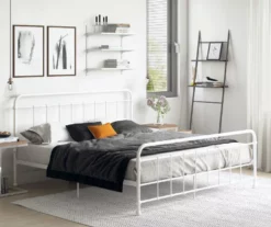 Brooklyn White Iron Full Bed