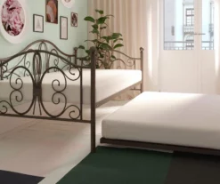 DHP Bradford Bronze Metal Twin Daybed & Trundle -Storage supplies store 810543701 5