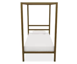 DHP Cara Metal Canopy Bed -Storage supplies store 810543729 3