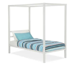 DHP Cara Metal Canopy Bed -Storage supplies store 810543730 5