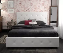 DHP Dana Faux Leather Upholstered Bed With Storage -Storage supplies store 810543734 3