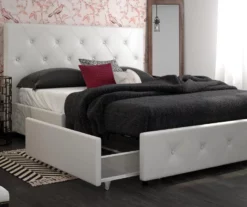 DHP Dana Faux Leather Upholstered Bed With Storage -Storage supplies store 810543734 5