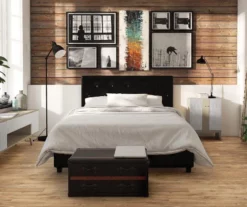 DHP Dana Faux Leather Upholstered Queen Bed -Storage supplies store 810543735 5