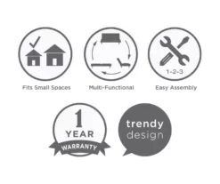 Atwater Living DHP Francis Mid-Century Daybed -Storage supplies store 810543742 2